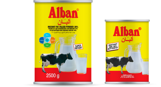 Milkpowders tin Alban